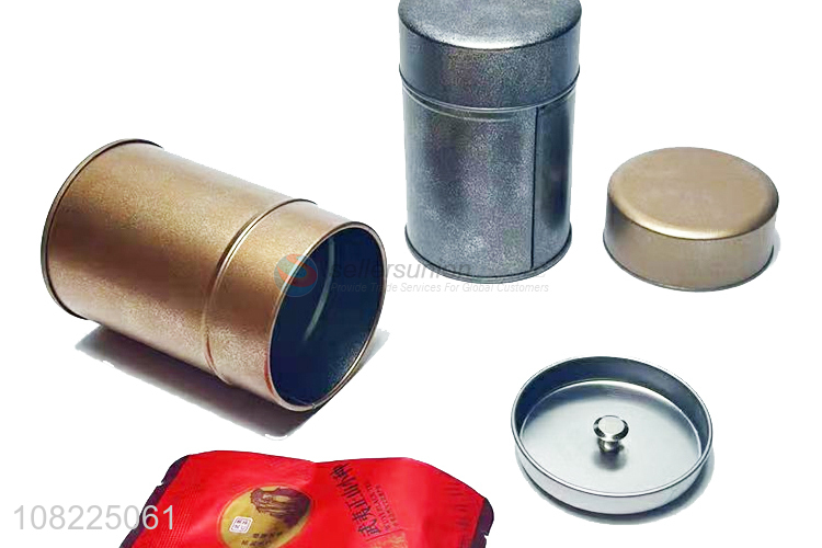 High Quality Fashion Round Can Tea Tins Tea Canister