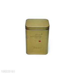 Good Quality Metal Packing Tin Can Fashion Tea Caddy Wholesale