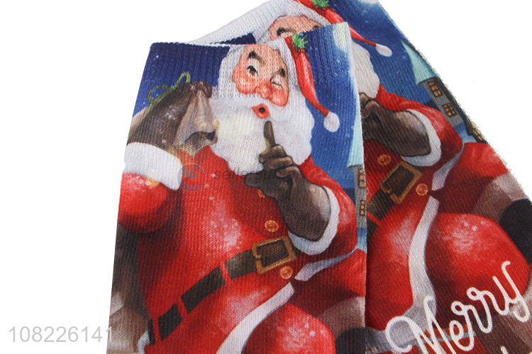 Hot selling unisex 3D Christmas ankle socks adult short socks