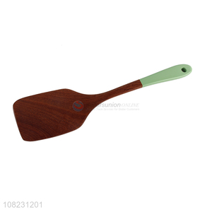 Custom Soft Handle Wooden Spatula Cheap Cooking Shovel