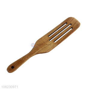 Good Sale Wooden Slotted Spatula Best Salad Stirring Spatula