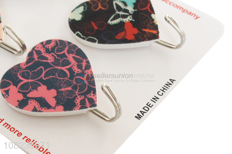 Best Sale 4 Pieces Heart Shape Multipurpose Sticky Hook Set