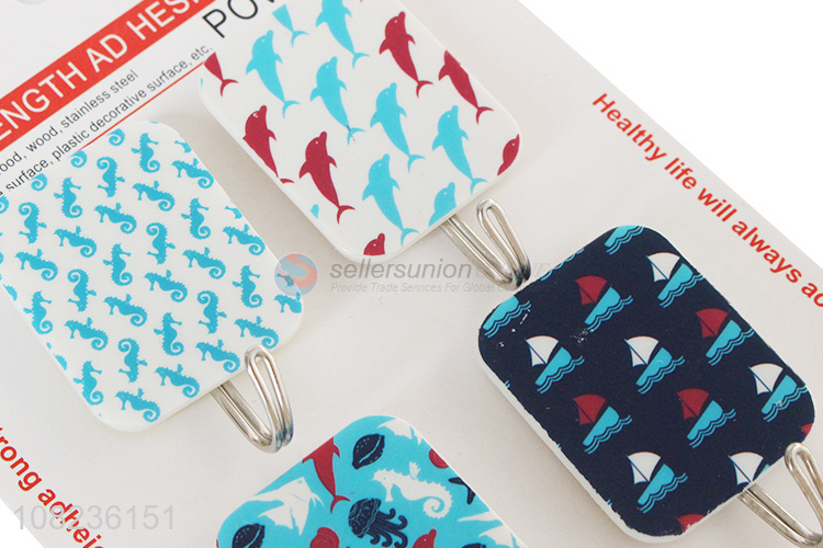 Best Quality 4 Pieces Adhesive Hook Multipurpose Wall Hooks
