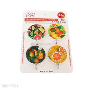 Top Quality 4 Pieces Sticky Hook Round Adhesive Hook Set