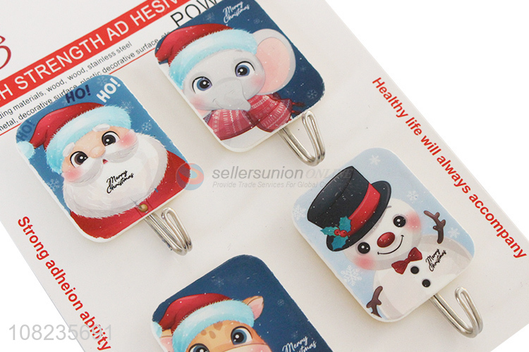 Wholesale 4 Pieces Sticky Hooks Multipurpose Self Adhesive Hooks