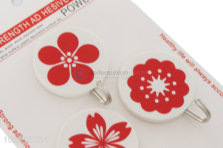 Best Quality 3 Pieces Round Adhesive Hook Fashion Wall Hooks