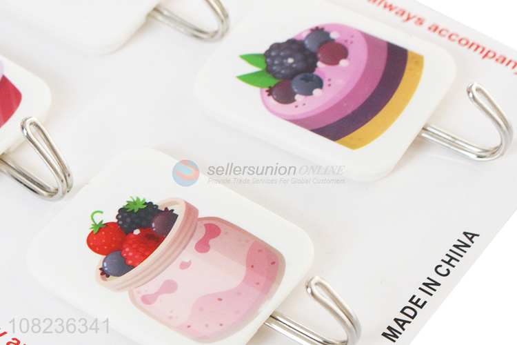 New Design 4 Pieces Heavy Duty Sticky Hooks Strong Wall Hook
