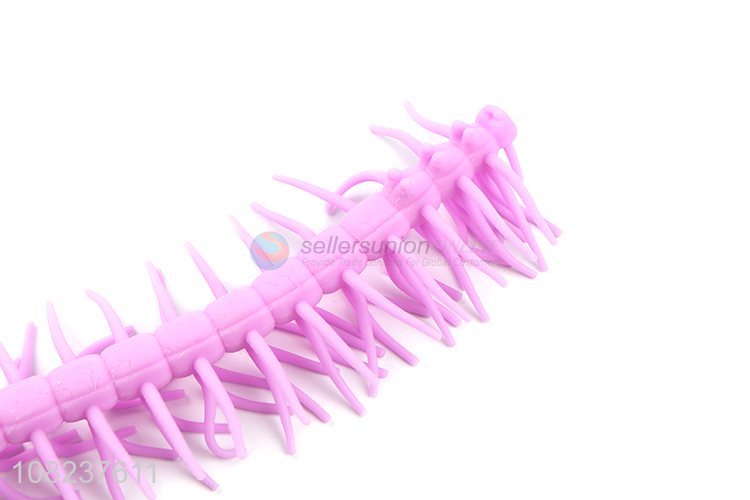 High quality scolopendra shape tpr animal toys trick toys