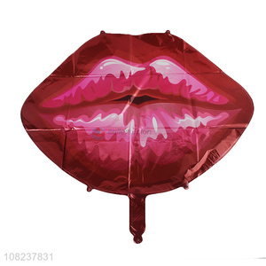New Arrival Sexy Red Lips Shape Foil Balloon For Party Decoration