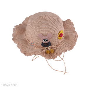 Yiwu direct sale cute cartoon sunhat girls fashion hat