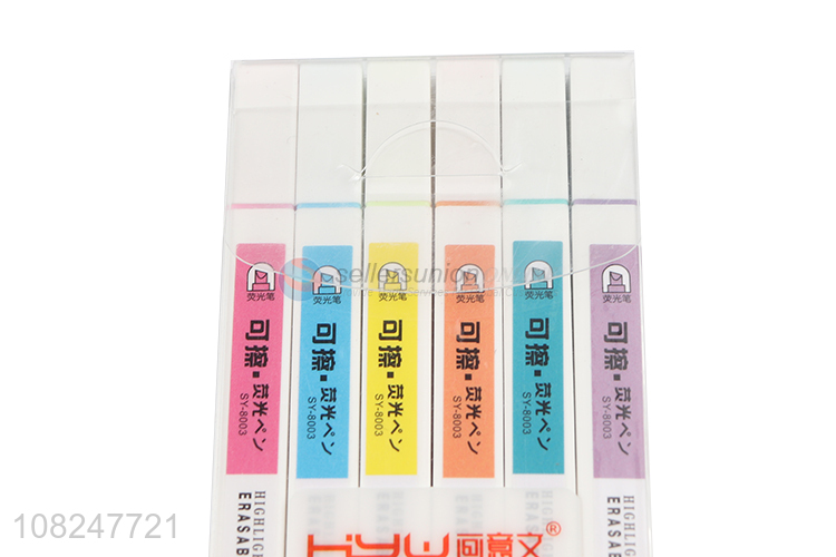 Low price creative erasable highlighter for office