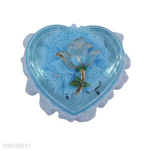 Good selling heart shape women girls jewelry box gift box