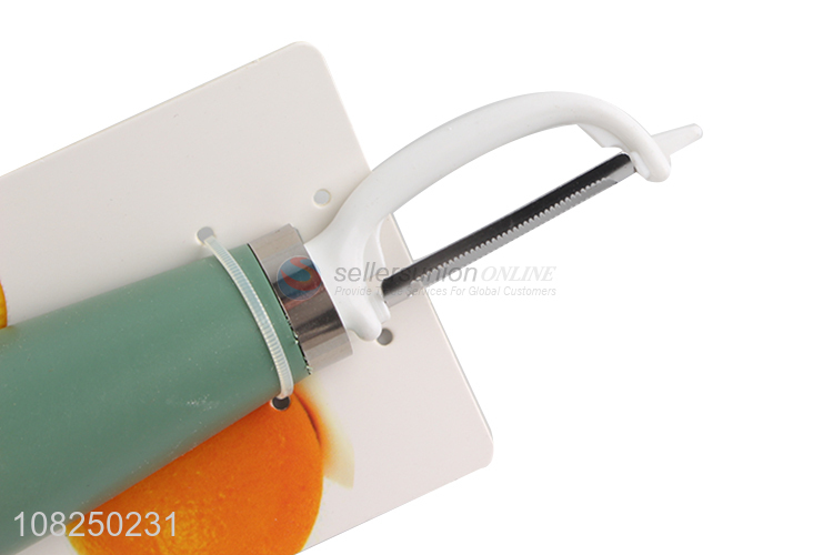 High Quality Stainless Steel Vegetable & Fruit Peeler With Round Handle