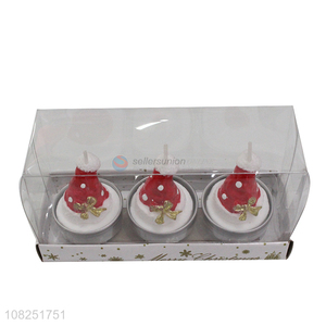 Yiwu market cute christmas candles party decorative candles