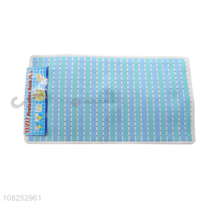 Wholesale colorful strong suction anti-slip bath mat with drain holes