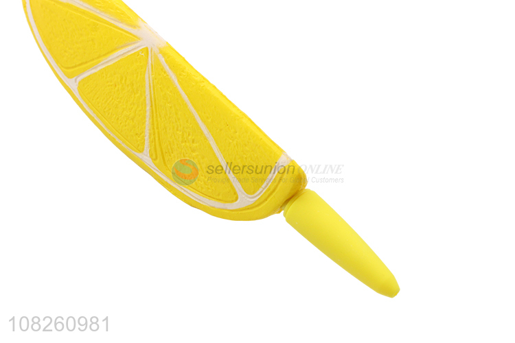 Yiwu market creative lemon toy pen portable vent toys