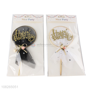 Hot selling happy birthday nice party cake topper wholesale