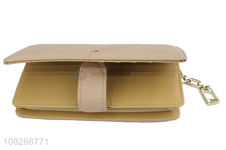 High quality pu leather clutch wallet credit card holder for women