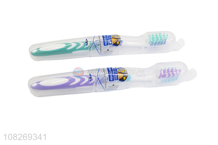 Best selling multicolor soft adult toothbrush for daily use