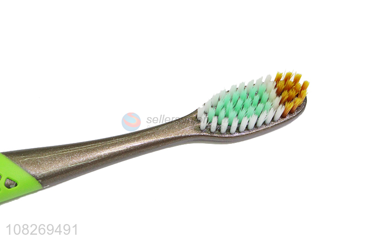 Best selling non-slip handle soft adult toothbrush wholesale