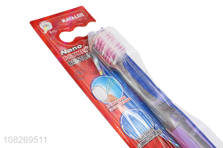 High quality nylon durable adult toothbrush for sale