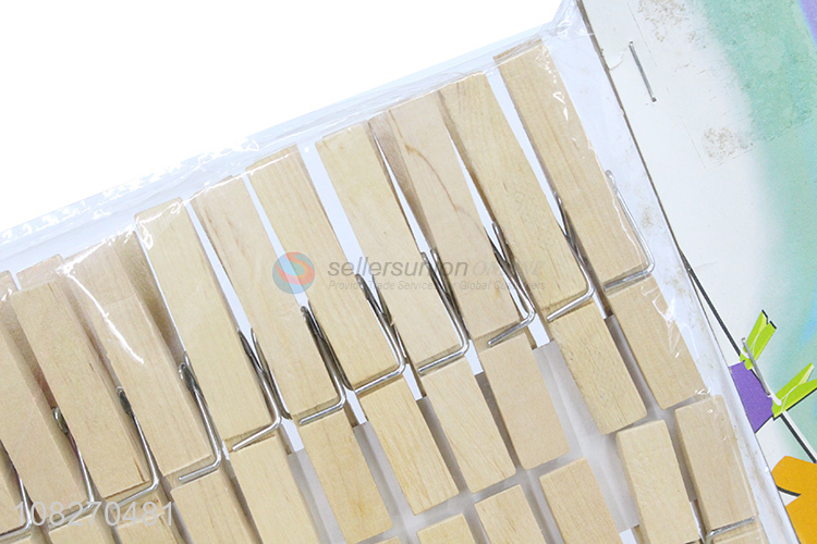 Factory Direct Sale Wooden Clips Fashion Clothes Pegs