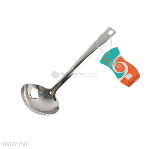 Online wholesale silver food-grade soup spoon for hotpot