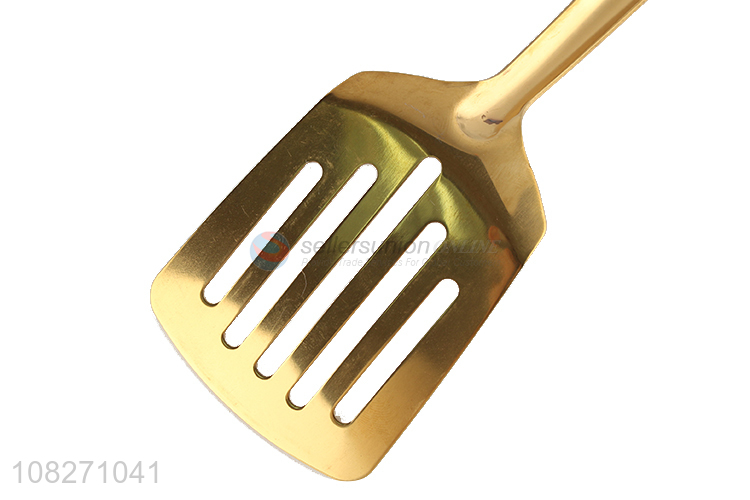 Good price long handle stainless steel slotted spatula