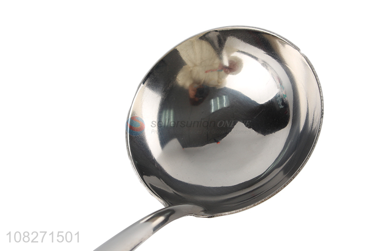 Online wholesale silver food-grade soup spoon for hotpot