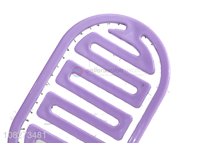 Low price purple massage hair comb for hair salon tools