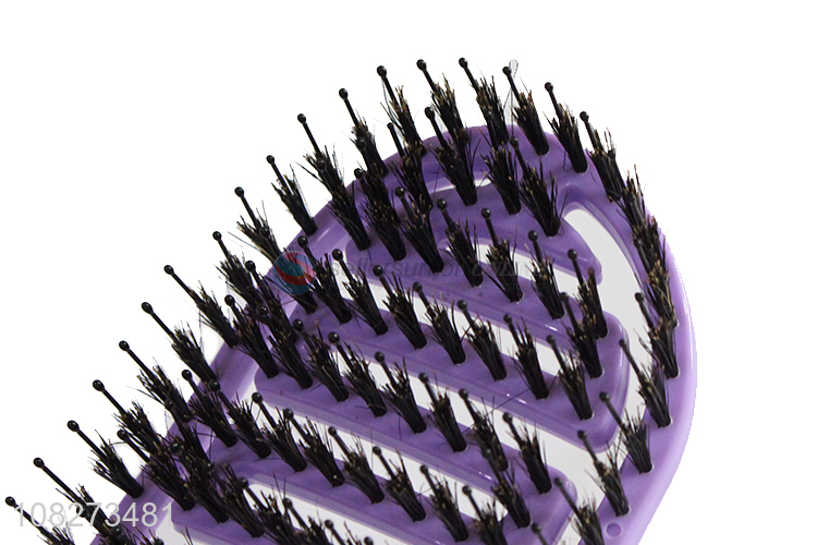 Low price purple massage hair comb for hair salon tools