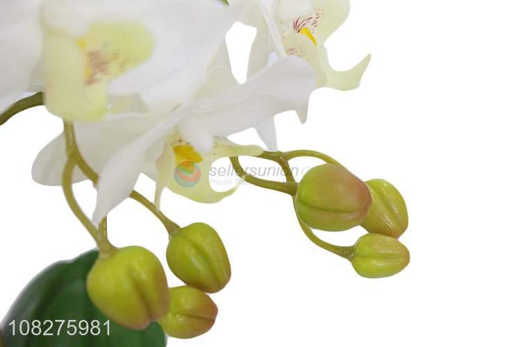 Best product decorative artificial orchid flowers lifelike flowers in pots