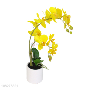 Good quality artificial orchid flowers realistic orchid for home decoration