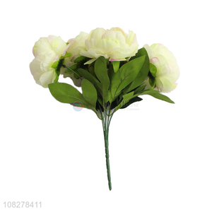 Factory wholesale plastic artificial peony wedding party bouquet