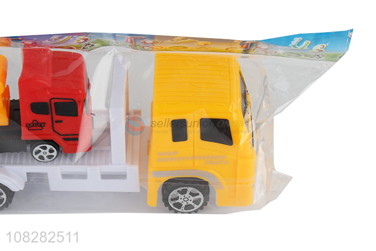 Wholesale price plastic vehicle model toys kids trailer toy