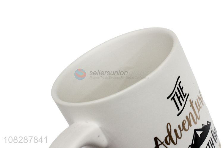 Hot products household ceramic water cup drink cup with handle