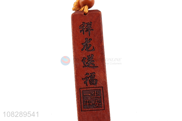 Best price wood carved handmade keychain key ring wholesale