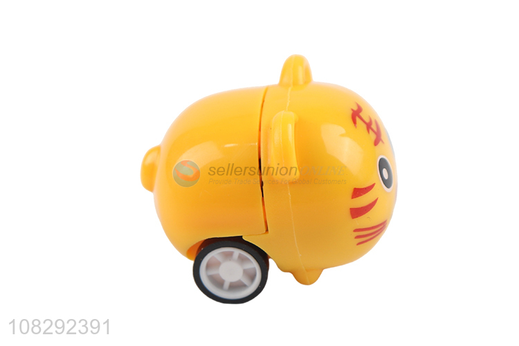 Factory price animal pull back cars eco-friendly plastic cars