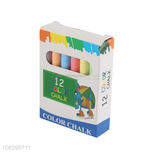 Wholesale 12 Pieces Color Chalk Blackboard Chalk For School