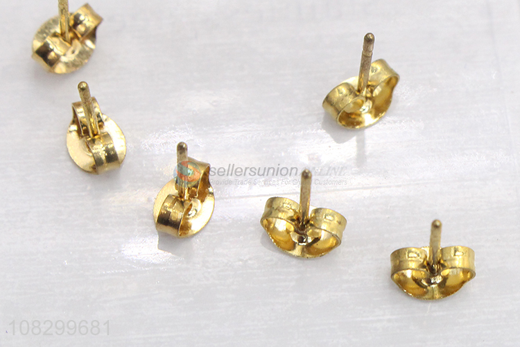 Simple Style 3 Pairs Stainless Steel Ear Stud Modern Earring