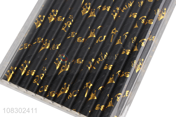 China products 25pieces disposable paper drinking straw
