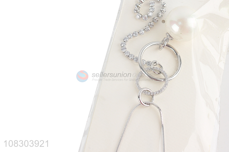 Creative design silver fashion necklace girls accessories