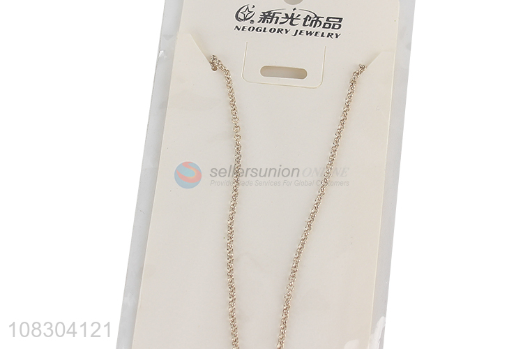 Wholesale girls elegant necklace fashion decorative chain for garment