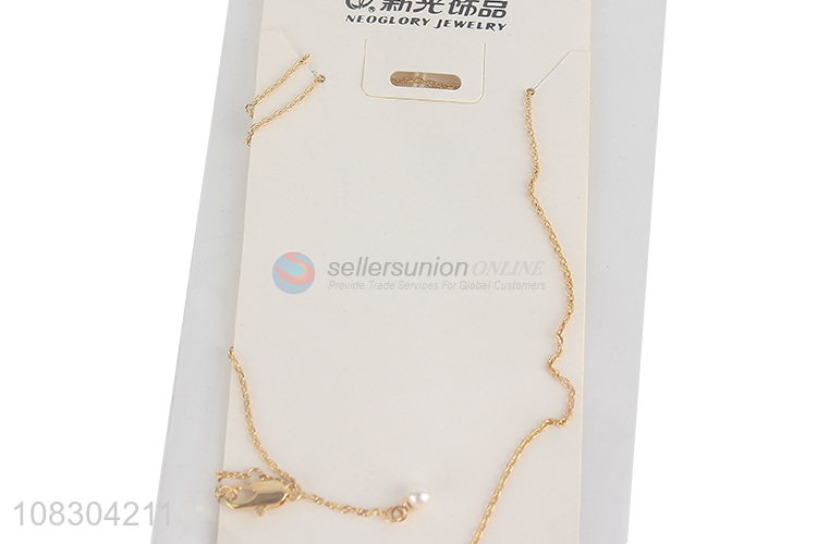 Wholesale fashion thin chain necklace temperament necklace