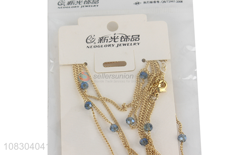 Low price wholesale creative thin chain girl fashion necklace