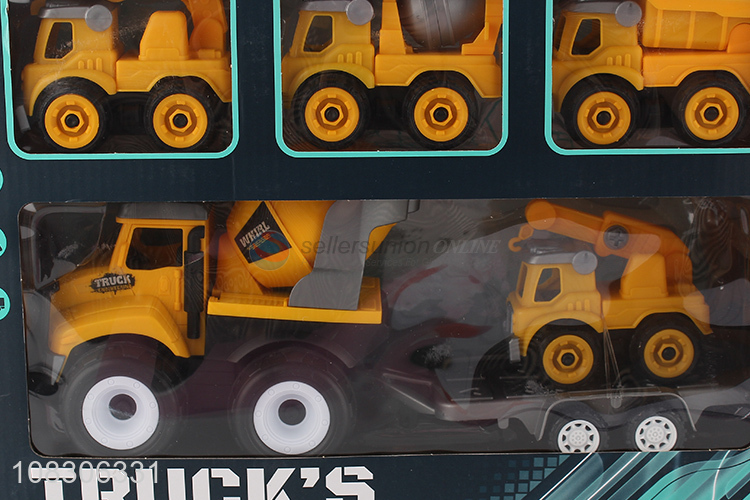 Custom Inertial Engineering Truck With 4 Small Engineering Trucks Set