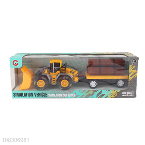 Popular Inertial Toy Vehicle With Simulation Wood Set