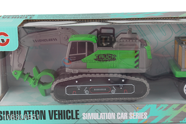 Good Quality Inertial Toy Vehicle With Platform Truck Toy Set