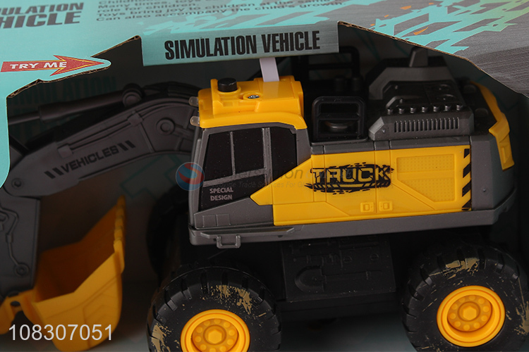 Good Sale Inertial Vehicle Simulation Excavator Toy Car