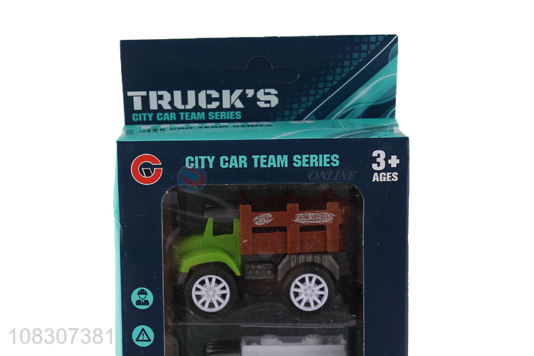 Cute Design Simulation Vehicle Pull-Back Vehicle Toy Car Set